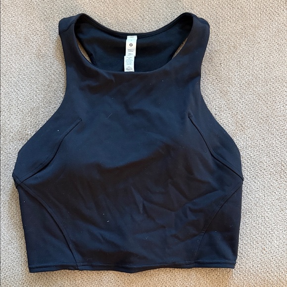 lululemon athletica Tops - Lululemon Athletica Black Crop Top
